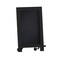 Flash Furniture Magnetic Chalkboard, Black Wood Frame, Metal Scrolled Legs